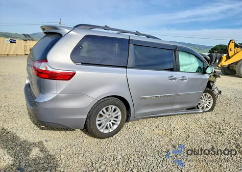 2015 Toyota Sienna Xle из США, поврежденный, VIN 5TDYK3DC7FS677376